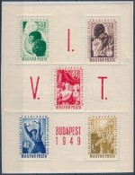 ** 1949 VIT Blokk (7.000) Gumitörések - Autres & Non Classés