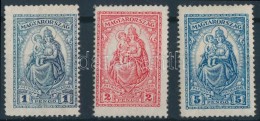 1926 Keskeny Madonna újragumizott Sor, 1P Törött  (**22.000) - Altri & Non Classificati