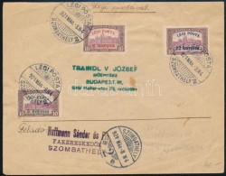 1921 Légi Posta Sor Levélen 'SZOMBATHELY-BUDAPEST' - Sonstige & Ohne Zuordnung