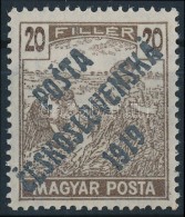 ** Posta Ceskoslovenska 1919 Magyar Posta 20f Garancia Nélkül (**1.950.000) - Other & Unclassified