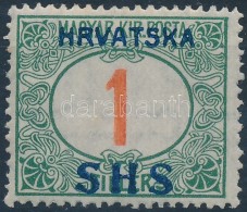 * SHS 1918 Pirosszámú Portó 1f (10.000) / Mi P27 Signed: Bodor - Otros & Sin Clasificación