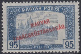 ** 1919 Magyar Tanácsköztársaság 95f 4mm-rel Eltolódott... - Autres & Non Classés