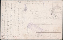 1918 Képeslap / Postcard 'K.u.k. Marinespital Pola / Briefzensur' - Other & Unclassified