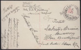 1915 Képeslap Haditengerészeti Postával 'K.u.K KRIEGSMARINE' + 'S.M.S. HABSBURG' - Otros & Sin Clasificación
