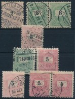 O 1899 2kr, 3kr Pár, 2x5kr és Pár Számvízjellel, 3kr és 5kr Csillaggal - Other & Unclassified