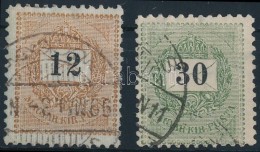 O 1898 12kr és 30kr - Otros & Sin Clasificación