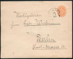 1895 5kr Díjjegyes Levél 'ZÓLYOM-BREZÓ' - Berlin - Otros & Sin Clasificación