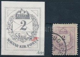 O 1881 Színesszámú 2kr Jobb Alsó Vésetjavítással, 10 B3... - Otros & Sin Clasificación