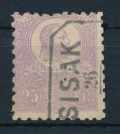 O 1871 KÅ‘nyomat 25kr ,,SISAK' - Altri & Non Classificati