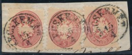 1864 3 X 5kr 'KECSKEMÉT' - Other & Unclassified