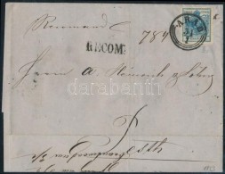 1853 9kr + Eltépett 6kr Ajánlott Levélen ,,ARAD' - Pesth - Autres & Non Classés