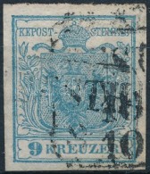 O 1850 9kr HP I Szürkéskék ,,(PE)STH' Certificate: Steiner - Other & Unclassified