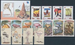 ** 1983-1999 Gomba Motívum 3 Sor + 1 Blokk + 3 FDC - Autres & Non Classés