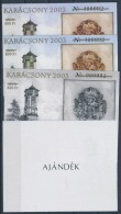 ** 2003/36b Karácsony Aranyszínnel Felülnyomott Emlékív Garnitúra Azonos... - Altri & Non Classificati