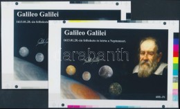 ** 2016 Galilei Cromalin Emlékívpár Garanciabélyegzéssel (120.000) - Sonstige & Ohne Zuordnung