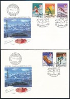 1991 Téli Olimpia (IX.) Vágott Sor FDC-n (5.000) - Altri & Non Classificati