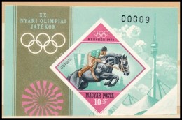 ** 1972 Olimpia (IV.) - München Vágott Blokk - Altri & Non Classificati