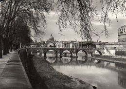 ROMA - Il Tevere, Ponte S. Angelo E S. Pietro - Fiume Tevere