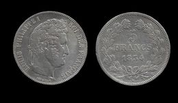 LOUIS - PHILIPPE I . 5 FRANCS . 1834 T . ( NANTES ) . - 5 Francs