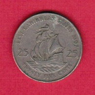 EAST CARIBBEAN STATES   25 CENTS 1997 (KM # 14) - Oost-Caribische Staten