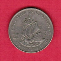 EAST CARIBBEAN STATES   25 CENTS 1997 (KM # 14) - Caraïbes Orientales (Etats Des)