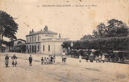95-PARMAIN- L'ILE ADAM-  LA GARE Et La Place - Parmain