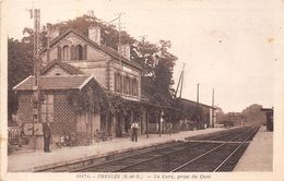 95-PRESLE- LA GARE PRISE DU QUAI - Presles