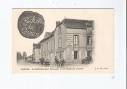 PARON (YONNE) L'ETABLISSEMENT CHICOUET ET SA FAMEUSE GALETTE (AUTOS DEVANT ET ILLUSTRATION DE LA GALETTE) - Paron