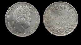 LOUIS - PHILIPPE I . 5 FRANCS . 1843 K . ( BORDEAUX ) . - 5 Francs