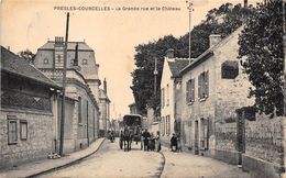 95-PRESLE-COURCELLES- LA GRANDE RUE ET LE CHATEAU - Presles