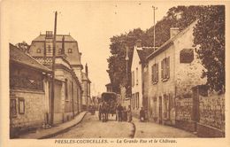 95-PRESLE-COURCELLES- LA GRANDE RUE ET LA CHATEAU - Presles