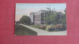 Library Women's College  Hand Colored---- North Carolina > Greensboro  Ref 2632 - Greensboro