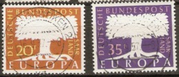 Saarland 1957 SG 399-40 Europa Fine Used - Gebraucht