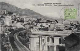 CPA Monaco Monte Carlo La Gare Train Chemin De Fer Circulé - Monte-Carlo