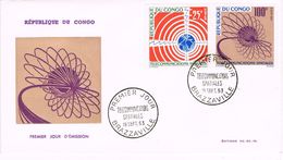 24904. Carta F.D.C. BRAZAVILLE (Congo) 1963. Telecomunications - FDC