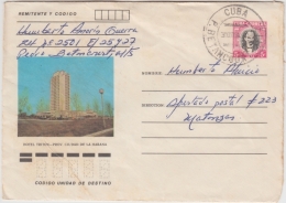 1984-EP-98 CUBA 1983 POSTAL STATIONERY. Ed.193k. HOTEL TRITON USED. - Cartas & Documentos