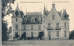 CPA 49 FAVERAYE MACHELLE Château De Chant D'Oiseau  Carte Rare - Thouarce