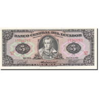 Billet, Équateur, 5 Sucres, 1957-1971, 1980-05-24, KM:113c, NEUF - Equateur