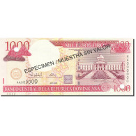 Billet, Dominican Republic, 1000 Pesos Oro, 2001-2002, 2000, KM:163s, NEUF - República Dominicana