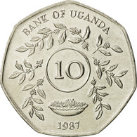 Monnaie, Uganda, 10 Shillings, 1987, SPL, Nickel Plated Steel, KM:30 - Uganda