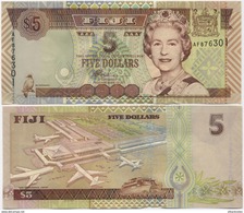 FIJI        5 Dollars        P-105b      ND (2002)        UNC - Fidji