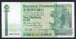 483-Hong Kong Billet De 10 Dollars 1987 AN918 - Hong Kong