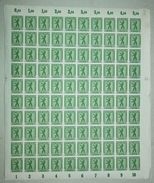 Germany Berlin 1945 5pf Zig-Zag Roulette Complete Sheet MNH(**) - Berlino & Brandenburgo