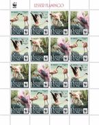 Sierra Leone 2017, WWF, Flamingo, Sheetlet Of 4sets - Flamants