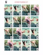 Sierra Leone 2017, WWF, Flamingo, Sheetlet Of 4sets IMPERFORATED - Flamants