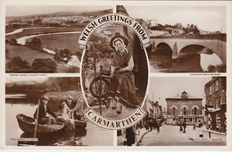 UNITED KINGDOM WALES  PAYS DE GALLES Welsh Greetings From CARMARTHEN - Carmarthenshire