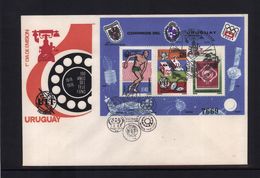 Uruguay 1976 Raumfahrt / Space - UIT  Block FDC - Zuid-Amerika