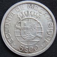 LaZooRo: Mozambique 5 $ 00 Escudos 1938 VF - Silver - Mozambique