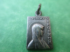 Petite Médaille Religieuse/ Virgo Virginum/Grotte De Lourdes/ Début XXème Siècle     CAN281 - Religion & Esotérisme