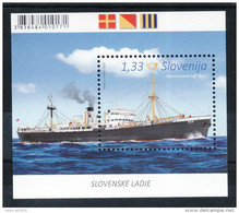 1221/ Slowenien Slovenia Slovenie 2015 Mi.No. 1157 ** MNH Block 82 - The Cargo Steamer Rog Ship Schiffe - Slovenia